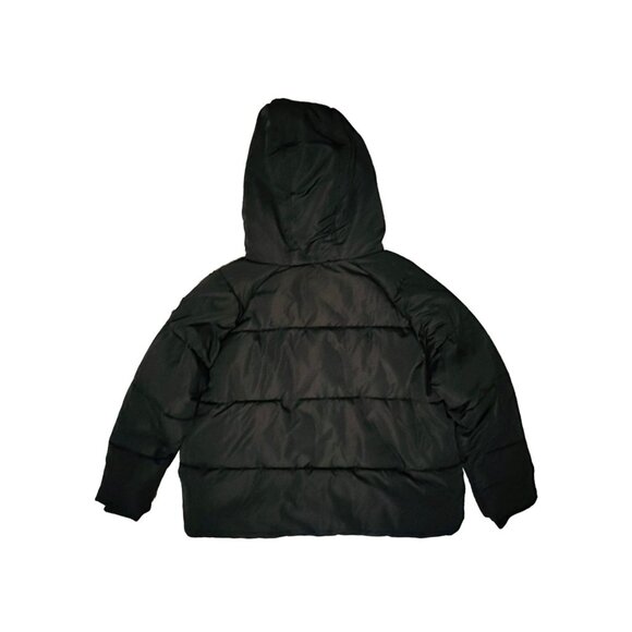 DKNY Women Puffer Quilted Hooded Winter Coat Jacket Sz XL 2 Pockets Lightweight⭐ - Picture 3 of 11